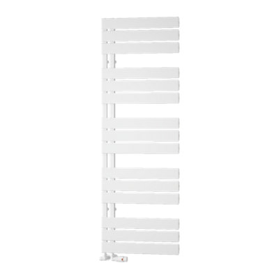 Reina Vada Vertical Aluminium Central Heating Towel Rail1510 X 500mmWhite from B&Q