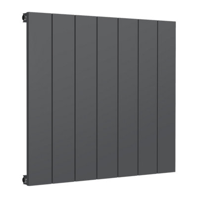Reina Casina Horizontal Aluminium Single Panel RadiatorSize 600 X 660mmAnthracite from B&Q