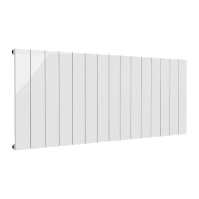 Reina Casina Horizontal Aluminium Single Panel RadiatorSize 600 X 1420mmWhite from B&Q