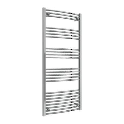Reina Capo Curved Heated Designer Ladder Towel Rail1600 X 600 mmChrome from B&Q