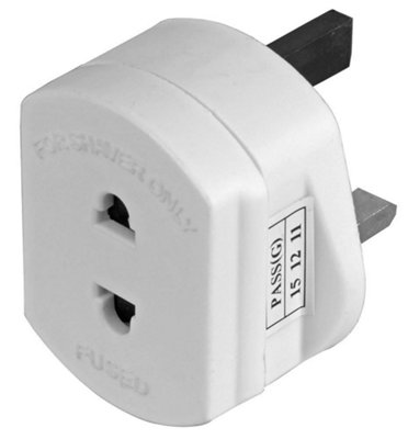 Pro ElecShaver Adaptor 1A White from B&Q
