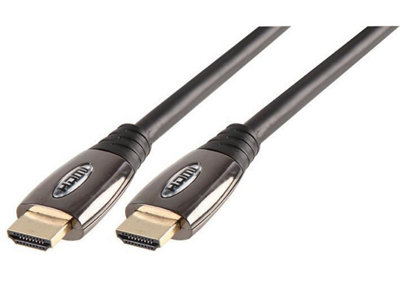B&Q -  Pro Signal High Speed Hdmi Lead Male To Male Chrome Connectors Gold Plated 10M