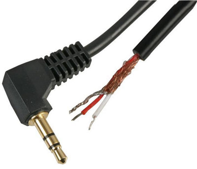 ProSignal Pro Signal3.5mm Stereo Jack Plug To Free Bare Ends Lead1M Black from B&Q