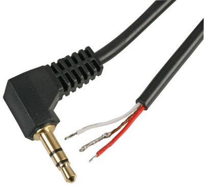 ProSignal Pro Signal3.5mm Stereo Jack Plug To Free Bare Ends Lead1M Black from B&Q