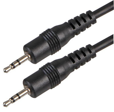 ProSignal Pro Signal2.5mm Stereo Jack Plug To Plug Lead2M Black from B&Q