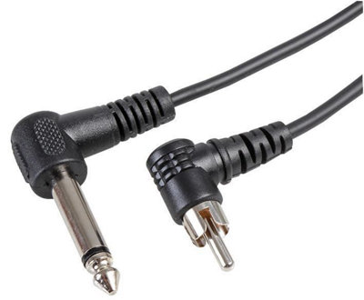 Prosignal Black Pro Signal - 6.35Mm (1/4") Mono Jack Plug To Phono (Rca) Plug Lead, 1M