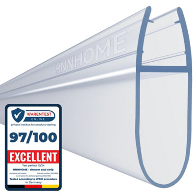 Hnnhome Bath Shower Screen Door Seal Strip For 4-6Mm Glass Up To 18Mm Gap