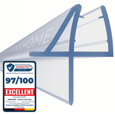 B&Q -  Unique Bath Shower Screen Door Seal Strip For 4-6 mm Glass Up To 11mm Gap