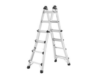 PureLifestyleWonders Aluminium Multipurpose Ladder 4X5 M80 from B&Q