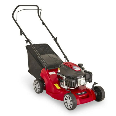 PureLifestyleWonders Petrol Lawn Mower Hp41 39Cm Cutting Width Powerful Engine Hand-Propelled