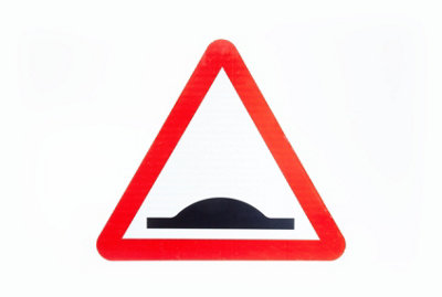 The Ramp People Speed Bump Sign Traffic Road Sign 600mm X 600mm Warning Sign from B&Q