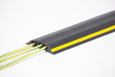 The Ramp People Floor Cable Protector 2-Channels 1M9M (4M)  Channel 20mm X 10mm from B&Q