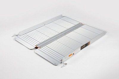 The Ramp People Wheelchair Ramp Folding 2Ft8Ft Aluminium 300Kg Capacity Mobility Scooter Ramp Step Ramp Kerb Ramp Access from B&Q