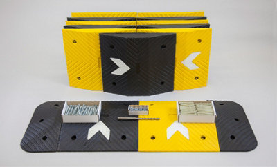 The Ramp People 75mm Modular Speed Bump Kit 7M Includes Fixings 5Mph Black And Yellow from B&Q