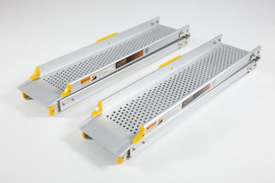 The Ramp People Folding & Telescopic Wheelchair Ramps Pair 7Ft / 213Cm Multipurpose Ramp from B&Q