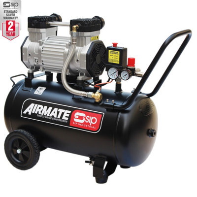 Sip Dd 3Hp 50Ltr Low Noise Oil-Free Compressor from B&Q