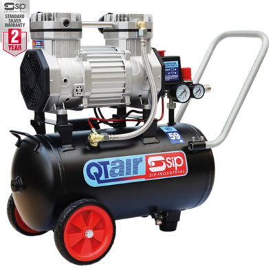 Sip Qt Dd 1.5Hp 24Ltr Ultra Low Noise Compressor from B&Q