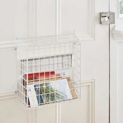 House Of Home White Letter Box Basket 33.5 X 32Cm - Image 7