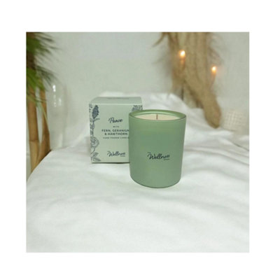Potters Crouch Wellness CandlePeace (Fern Geranium & Hawthorn) from B&Q