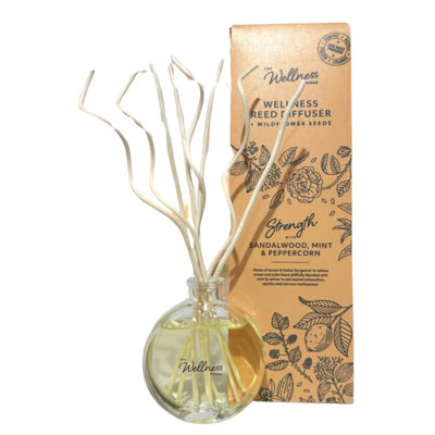 Potters Crouch Wellness Reed DiffuserStrength (Sandalwood Mint & Peppercorn from B&Q