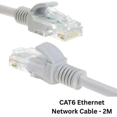 Cat6 Ethernet Network Cable Rj45 Internet Gigabit Patch Lan Lead2M from B&Q