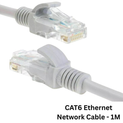 Cat6 Ethernet Network Cable Rj45 Internet Gigabit Patch Lan Lead1M from B&Q