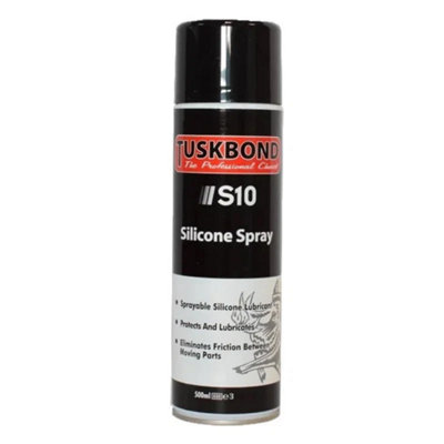 Tuskbond Silicone Adhesive Spray Lubricant 500Ml from B&Q