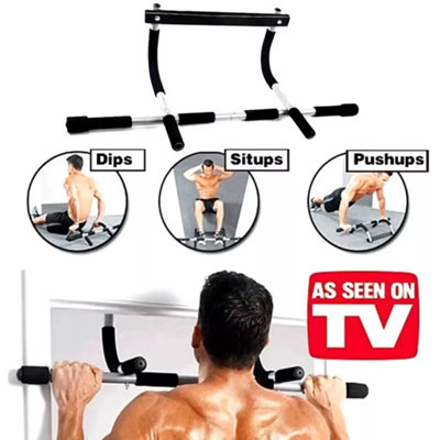  - Pull Up Bar Doorway Chin Up Bar Fitness Home Gym Exercise Strength Work Out Dips