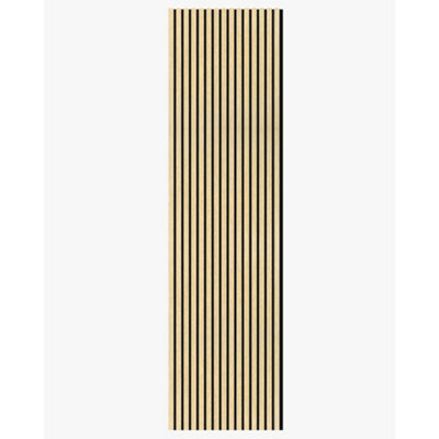 Urban TexturesPremium White Oak Acoustic Wall Panel Sound Absorbing Decorative Wooden Slat Wall Panel 2400mm X 600mm X 21mm from B&Q