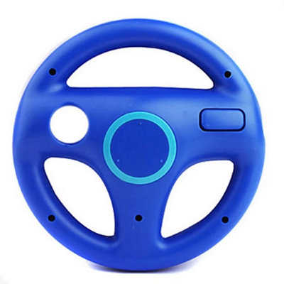 Steering Wheel For Nintendo Wii Remote Controller Racing GamesBlue from B&Q