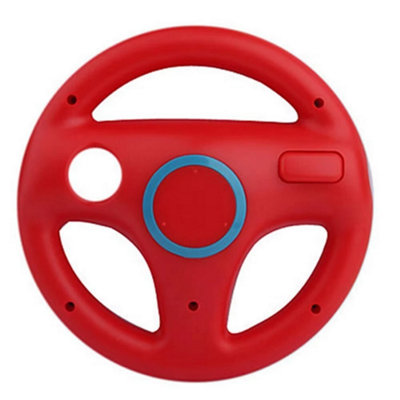 Steering Wheel For Nintendo Wii Remote Controller Racing Games Red from B&Q
