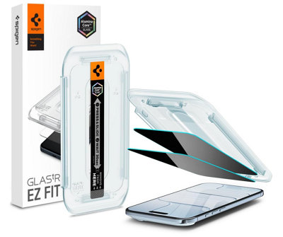 1001 Spigen Glas.tr Ez Fit Privacy Tempered Glass Screen Protector For Iphone Air2 Pack from B&Q