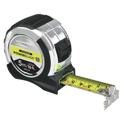 Komelon 16Ft Powerblade Tape Measure Mpt57e Magnetic Hi-Viz Blade Kommpt516e 5M