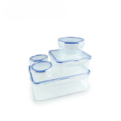 LocknLock 5pce container set - Assort shapes 2.6lt rect/870ml sq/300ml rd/2 x 100ml rd - Image 3