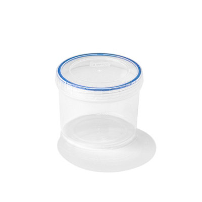 Locknlock Twist Clear Round Plastic Easy Clean Reusable Airtight Food Storage Container 640Ml from B&Q