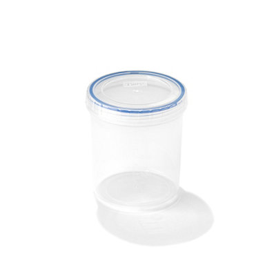 Locknlock Twist Clear Round Plastic Easy Clean Reusable Airtight Food Storage Container 560Ml from B&Q