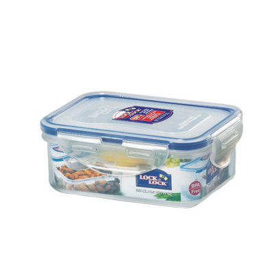 B&Q -  350Ml Clip Top Food Storage Container Snack Tub Rectangular Air Tight Storage