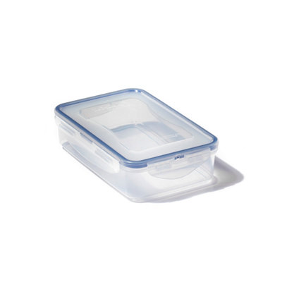 Locknlock Classic Clear Rectangular Plastic Reusable Airtight Food Storage Container 800Ml from B&Q