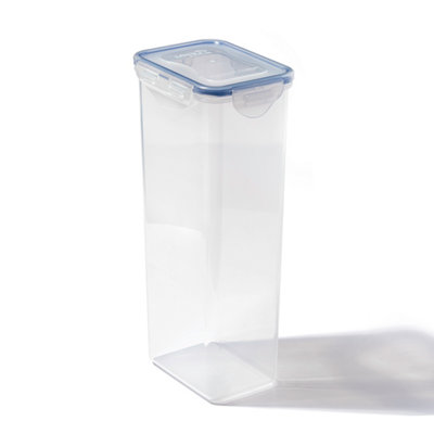 Locknlock Classic Clear Rectangular Plastic Reusable Airtight Food Storage Container 2L from B&Q