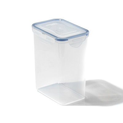 Locknlock Classic Clear Rectangular Plastic Reusable Airtight Food Storage Container 1.8L from B&Q