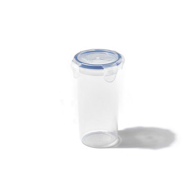 Locknlock Classic Clear Round Plastic Easy Clean Airtight Reusable Food Storage Container 430Ml from B&Q