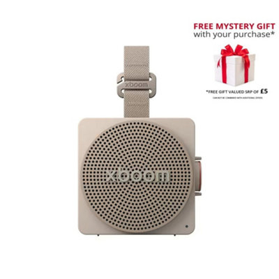 B&Q -  Xboom Mini Grey Waterproof Compact Speaker Includes Free Gift - Image 12