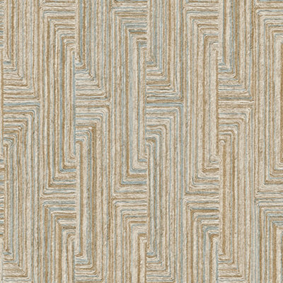 Design Id Did Retro String Motif Wallpaper Gold