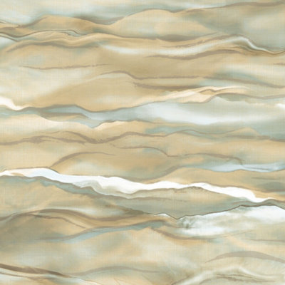B&Q -  Did Desert Sands Green & Gold Wallpaper