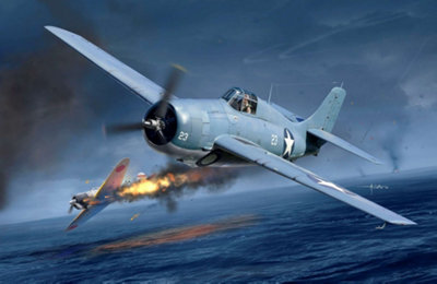 Academy 12355 USN F4F-4 Wildcat ""Battle of Midway"" 1:48 Model Kit - Image 5