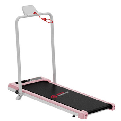 Onemill Under Desk Walking Treadmill With Handrail2.5Hp Brushless Motor1-6Km/h Speed5% Manual Incline-Pink from B&Q