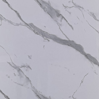 Nes Home Pvc Wall Panel Milan Carrara Matt 1000 X 2400 X 10mm from B&Q