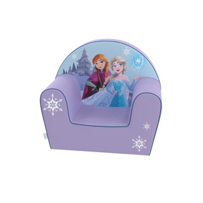 Disney Frozen Foam Armchair, Toddler Sofa Chair With Elsa & Anna Design, Soft Foam Seat, Lightweight & Comfortable