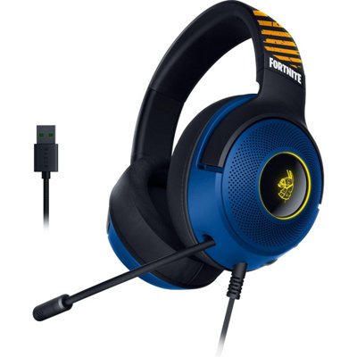  - Razer Kraken V 3 XFortnite Edition Wired Usb Gaming Headset (-Lightweight HeadphonesTriforce 40 mm DriversHyperclear
