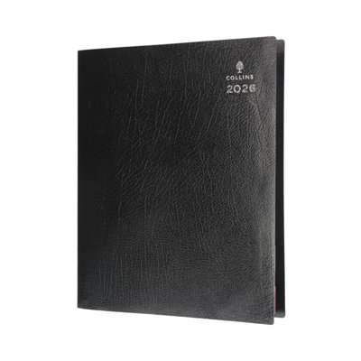 William Collins CollinsLeadership2026 12 Month Calendar Year PlannerDay-To-Page With Hourly Appointments DiaryA4Black from B&Q